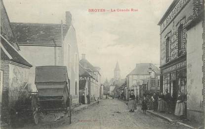 CPA FRANCE 51 "Broyes, la grande rue"