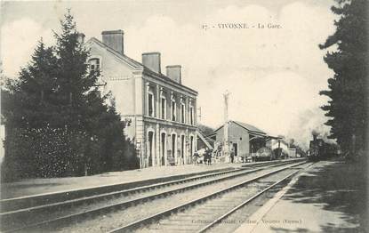 CPA FRANCE 86 "Vivonne, la gare"