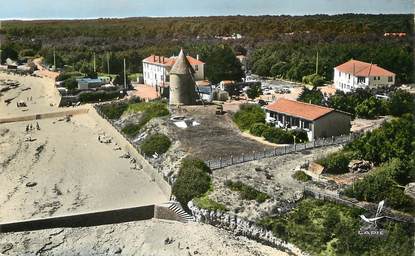 CPSM FRANCE 85 "Jard sur Mer, la plage et le vieux moulin"