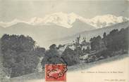 74 Haute Savoie CPA FRANCE 74 "Chateau de Domancy et le Mont Blanc"