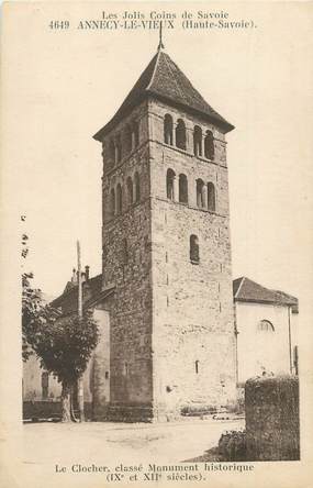 CPA FRANCE 74 "Annecy le vieux, le clocher"