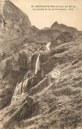 CPA FRANCE 74 "Abondance, La Cascade du Lac de Tavaneuse"