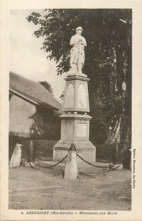 CPA FRANCE 74 "Arbusigny, le monument aux morts"