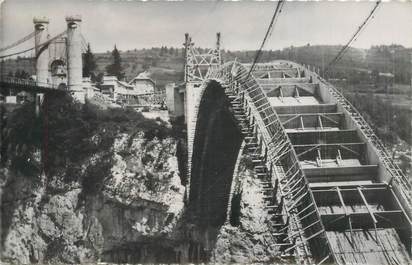 CPSM FRANCE 74 "Pont de la Caille, construction du nouveau pont"