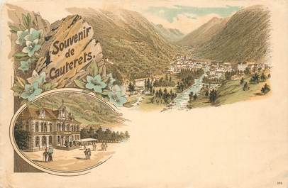 CPA FRANCE 65 "Souvenir de Cauterets" / GRUSS / CARTE PRÉCURSEUR