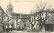 84 Vaucluse / CPA FRANCE 84 "Villes, la fontaine et l'église"