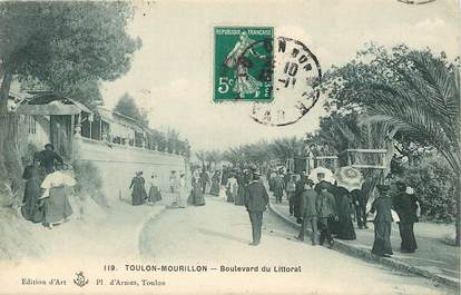 CPA FRANCE 83 "Toulon, le Mourillon, bld du Littoral"