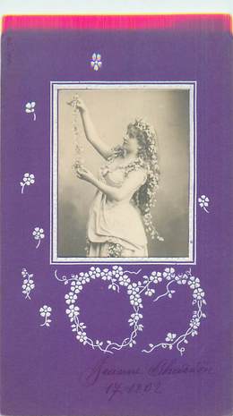 CPA ART NOUVEAU / FEMME