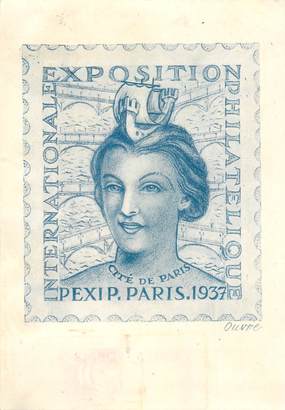 CPA EXPOSITION PHILATELIQUE 1937