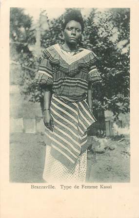 CPA CONGO "Brazzaville, Type de Femme Kasai"