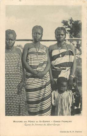 CPA CONGO "Missions des Pères du Saint Esprit, Type de Femmes du Haut Congo"