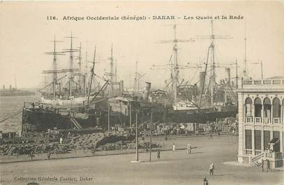 CPA SENEGAL "Dakar, les quais et la Rade"