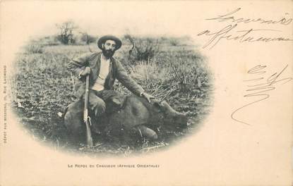 CPA AFRIQUE "Le Repos du chasseur"