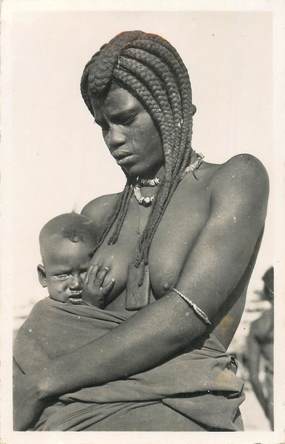 CPA NU AFRIQUE "Tchad, Femme et enfant"