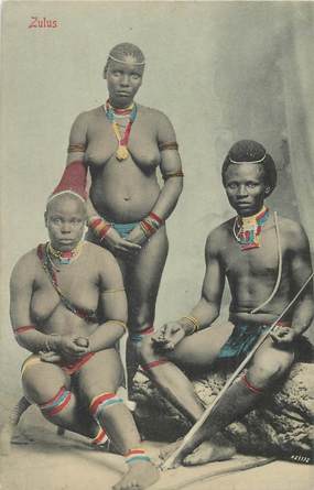 CPA NU AFRIQUE "Types Zulu"