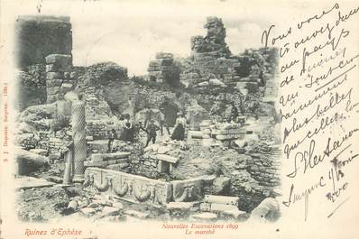 CPA TURQUIE "Ruines d'Ephése" / PHILATELIE 1900