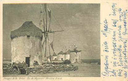 CPA GRECE "Ile de Myconos, le moulin "