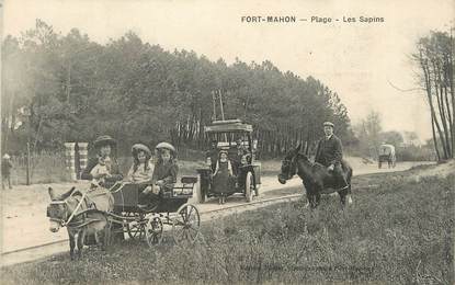 CPA FRANCE 80 "Fort Mahon, plage, les sapins" ÂNE