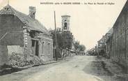 80 Somme / CPA FRANCE 80 "Rosières après la grande guerre, la place du marché et l'église"