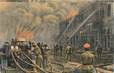 CPA GRECE SALONIQUE "Soldats anglais et français éteignent le feu"