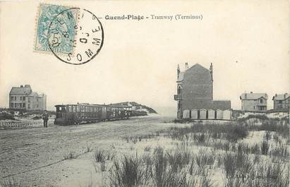 CPA FRANCE 80 "Quend plage" TRAMWAY