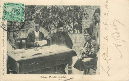 CPA EGYPTE "Le Caire, scribe public"