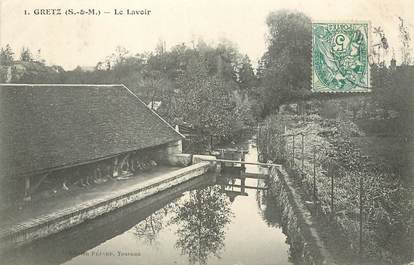 CPA FRANCE 77 "Gretz, le lavoir"