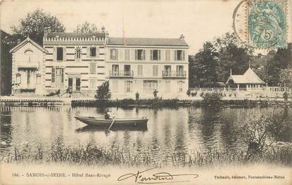 CPA FRANCE 77 "Samois sur Seine, hôtel Beau Rivage"