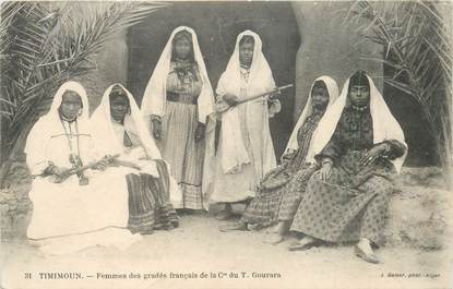 CPA ALGERIE "Timimoun, Femmes des gradés français"