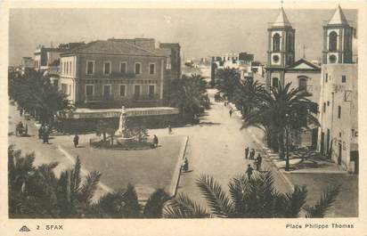 CPA TUNISIE "Sfax, Place Philippe Thomas"