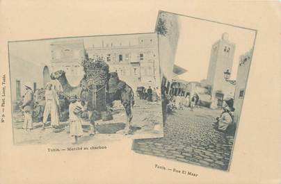 CPA TUNISIE "Tunis, Marché au charbon"