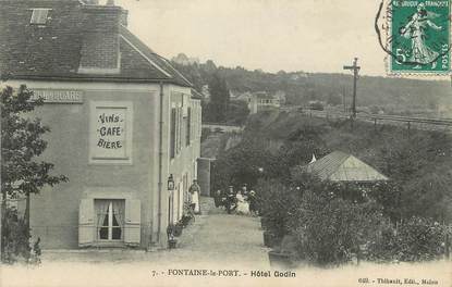 CPA FRANCE 77 "Fontaine Le Port, hôtel Godin"