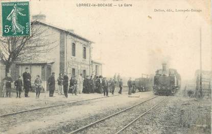 / CPA FRANCE 77 "Lorrez le Bocage, la gare"