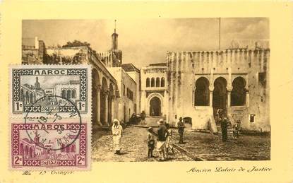 CPA MAROC "Tanger, ancien palais de justice"