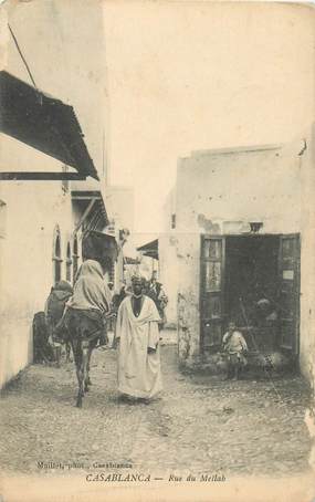 CPA MAROC "Casablanca, rue du Mellah"