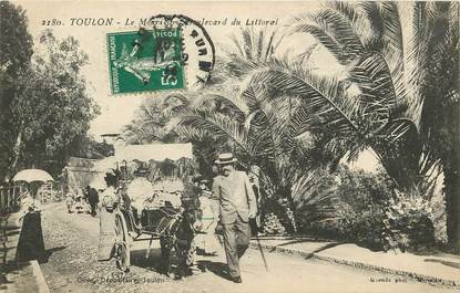 CPA FRANCE 83 "Toulon, le Mourillon, bld du Littoral" / ANE