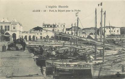 CPA ALGERIE "Alger, le port, départ pour la pêche""