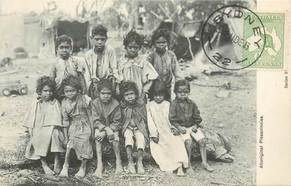 CPA AUSTRALIE "Aborigènes" / OBLITERATION