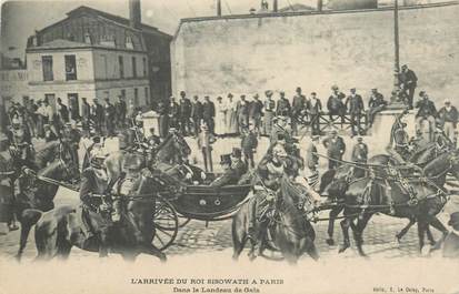 CPA CAMBODGE "Arrivée du Roi Sisowath à Paris"