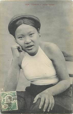 CPA VIETNAM "Tonkin, jeune femme"