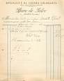 France FACTURE FRANCE 13 "Rognes" / CHÊNES POUR CONSTRUCTION NAVALE / Pierre de Salve / 1908