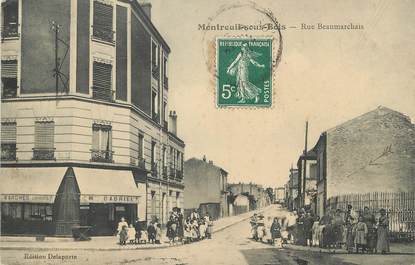 CPA FRANCE 93 "Montreuil sous bois, rue Beaumarchais"
