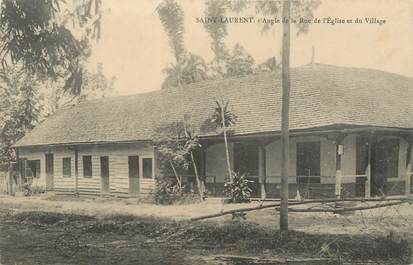 CPA GUYANE "Saint Laurent, rue de l'Eglise et du village"