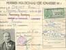 Petit papier PERMIS NATIONAL de CHASSE