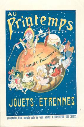 LIVRET PUBLICITAIRE "Au Printemps" / JOUET