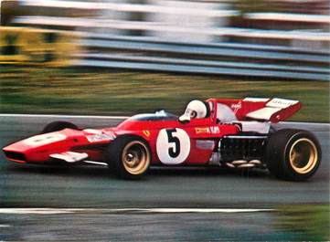 CPSM AUTOMOBILE / VOITURE COURSE FORMULE 1 / Clay REGAZZONI sur FERRARI 312 B2