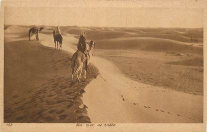 CPA SCENES ET TYPES / LEHNERT & LANDROCK / TRES BON ETAT "La mer de sable, N°158"