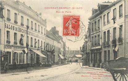 CPA FRANCE 76 "Gournay en Bray, rue de Paris"