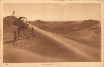 CPA SCENES ET TYPES / LEHNERT & LANDROCK / TRES BON ETAT "Les grandes dunes, N° 232"