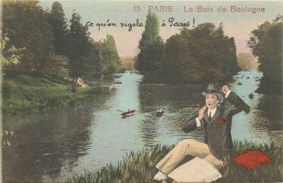 CPA FRANCE 75 "Paris" / Série "N°15 Le Bois de Boulogne"